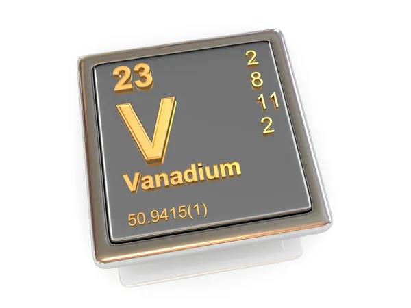 Vanadyum. kimyasal element. — Stok fotoğraf