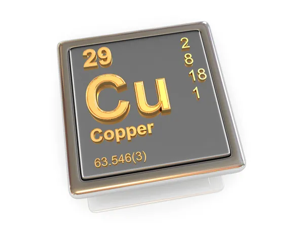 Copper. Chemical element. — Stock Photo, Image