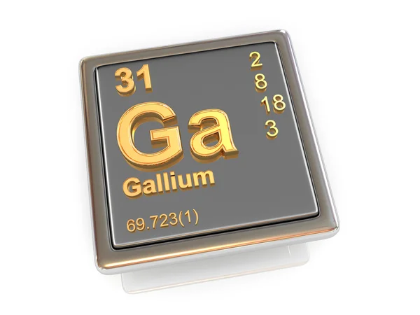 Galia. chemický prvek. — Stock fotografie
