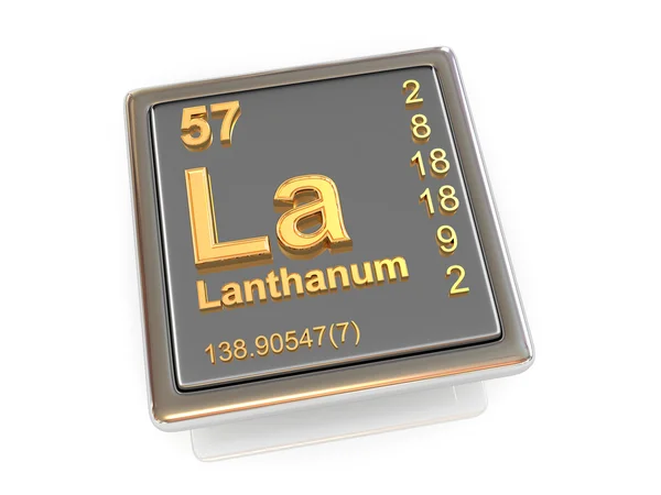 Лантан. Химический элемент . — стоковое фото
