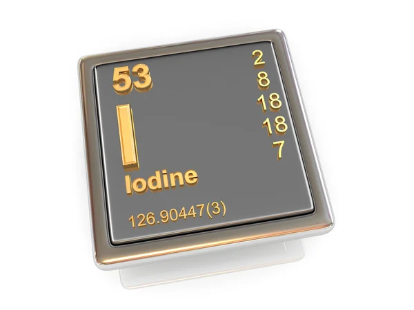 Iodine. Chemical element. — Stock Photo, Image