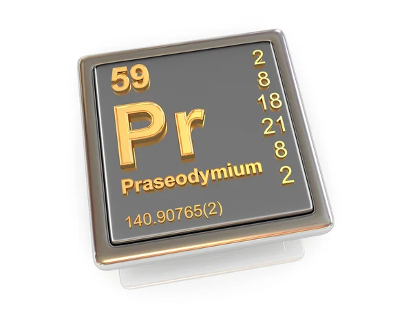 Praseodimio. Elemento chimico . — Foto Stock