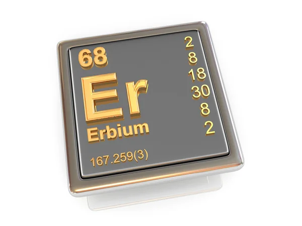 Erbium. scheikundig element. — Stockfoto