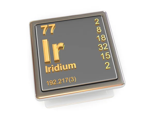 Иридиум. Химический элемент . — стоковое фото