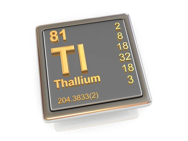 Thallium. Kemisk grundstof . - Stock-foto