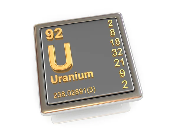 Uranyum. kimyasal element. — Stok fotoğraf
