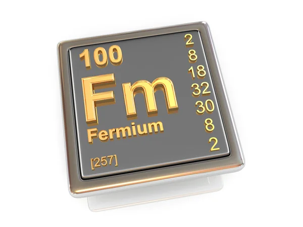 : Fermium. pierwiastek chemiczny. — Zdjęcie stockowe