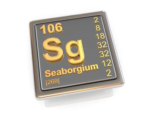 Seaborgium. chemický prvek. — Stock fotografie