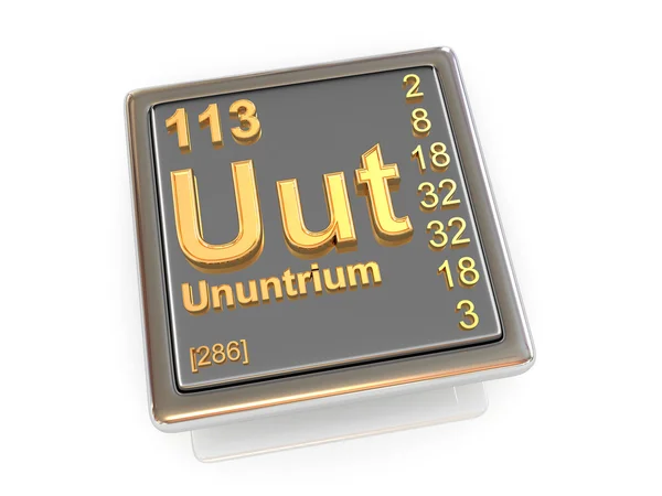 Ununtrium. kimyasal element. — Stok fotoğraf