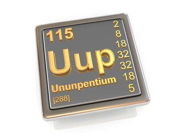 Ununpentium. grundämne. — Stockfoto