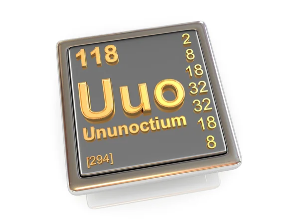 Ununoctium. kémiai elem. — Stock Fotó