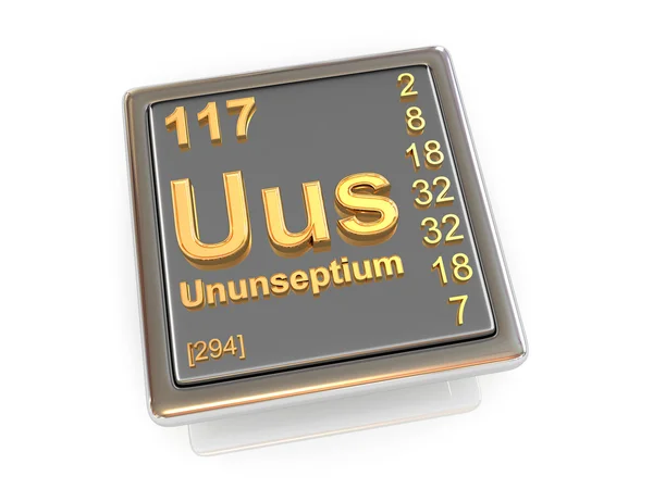 Ununseptium. Chemical element. — Stock Photo, Image