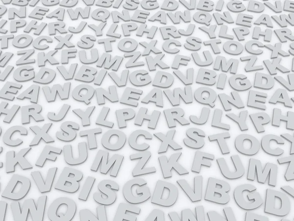 Bokstäver i alfabetet. — Stockfoto