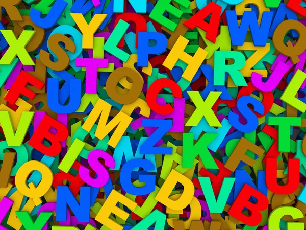 Buchstaben des englischen Alphabets. — Stockfoto