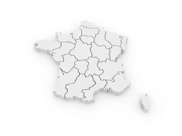 Mapa tridimensional da França . — Fotografia de Stock
