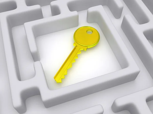 Key to labyrinth — Stock Photo, Image