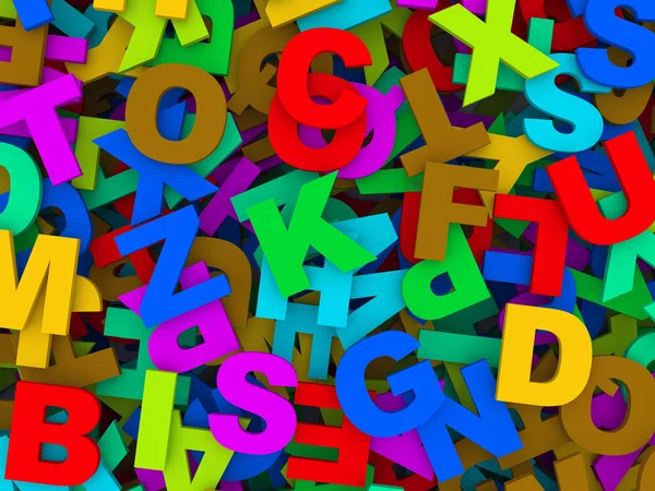 Letters of the English alphabet. — Stock Photo, Image