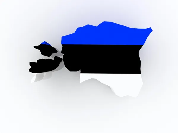 Kaart van Estland. — Stockfoto