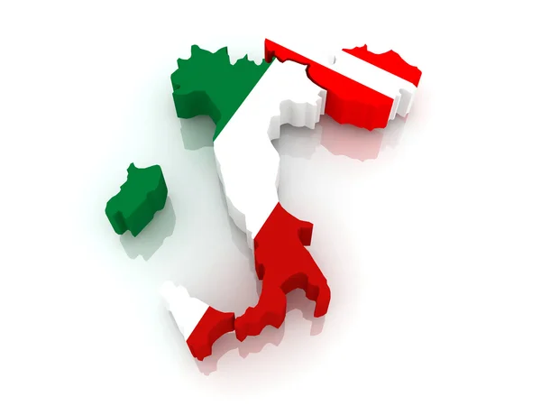 Map of Italy and Austria. — Stock Photo, Image