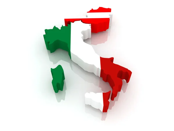 Map of Italy and Austria. — Stock Photo, Image