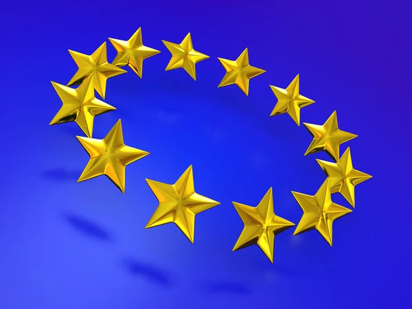 유럽 연합의 별. — 스톡 사진