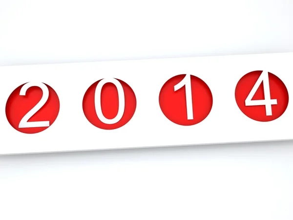 Felice anno nuovo 2014. — Foto Stock