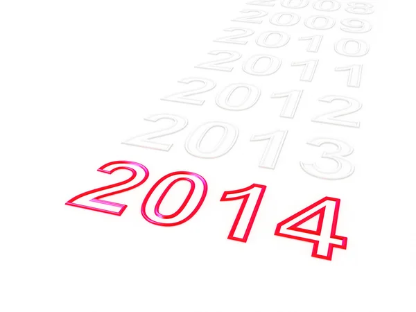 Happy New Year 2014. — Stock Photo, Image