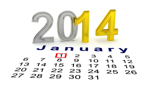 नया साल मुबारक 2014 — स्टॉक फ़ोटो, इमेज
