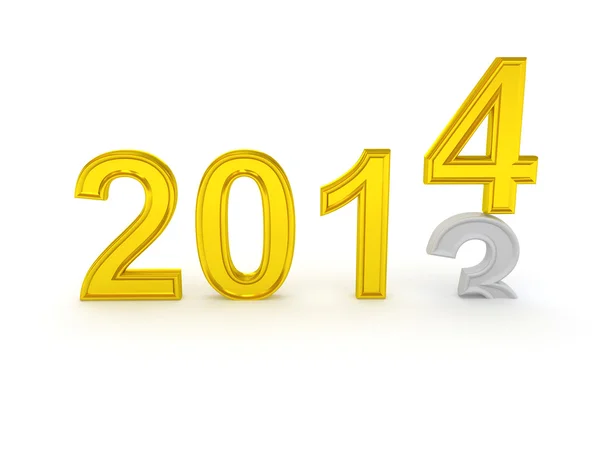 Frohes neues Jahr 2014 — Stockfoto