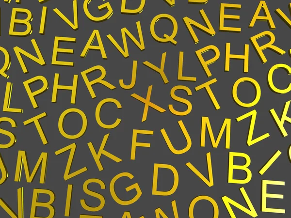 Letters of the English alphabet. — Stock Photo, Image