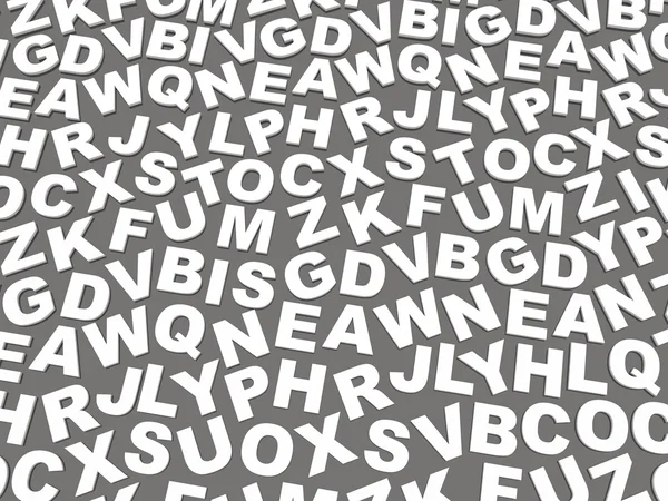 Letters of the English alphabet. — Stock Photo, Image