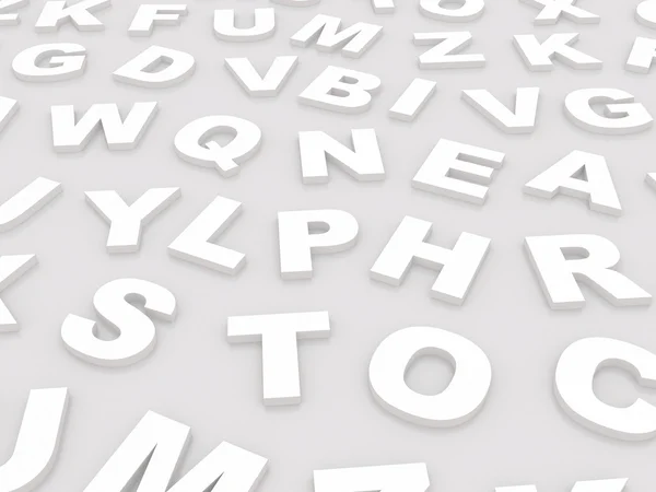 Letters of the English alphabet. — Stock Photo, Image