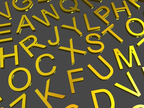 Letters of the English alphabet. — Stock Photo, Image