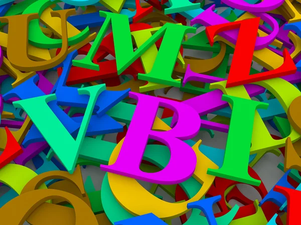 Buchstaben des englischen Alphabets. — Stockfoto