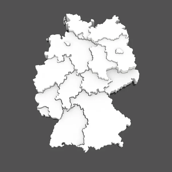 독일의 3 차원 지도. — 스톡 사진