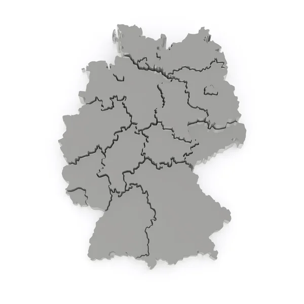 Mapa tridimensional de Alemania . —  Fotos de Stock