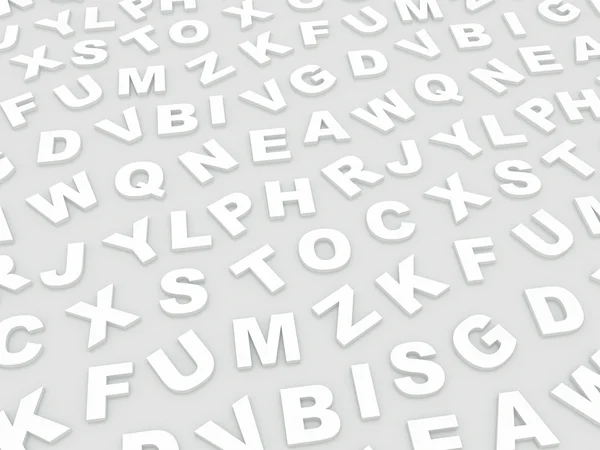 Letters of the English alphabet. — Stock Photo, Image