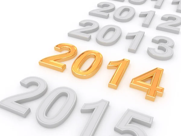 Happy New Year 2014 — Stock Photo, Image