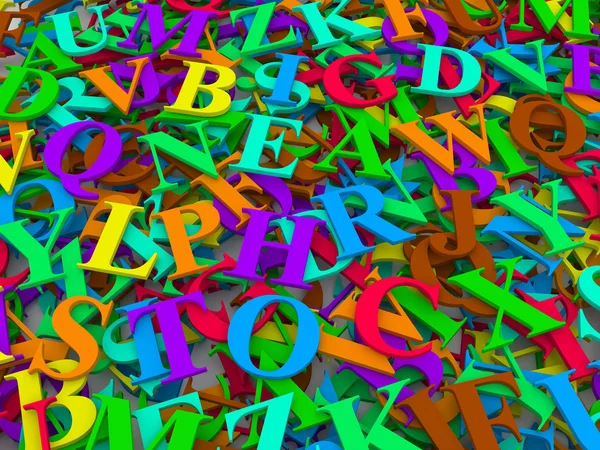 Letters of the English alphabet. — Stock Photo, Image