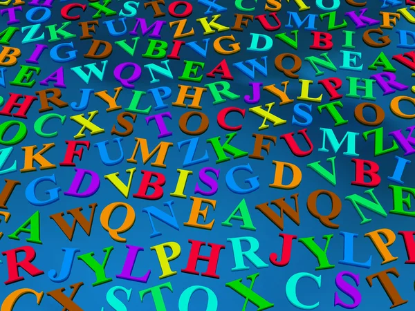 Buchstaben des englischen Alphabets. — Stockfoto