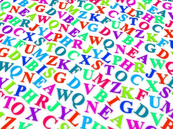 Letters of the English alphabet. — Stock Photo, Image