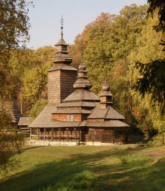 ahşap kilise. pyrohiv. Kiev.