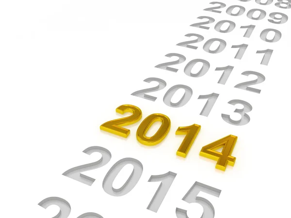 Happy New Year 2014. — Stock Photo, Image