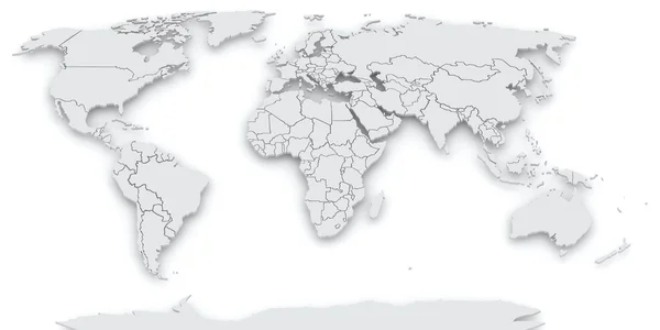 Karta över världen — Stockfoto