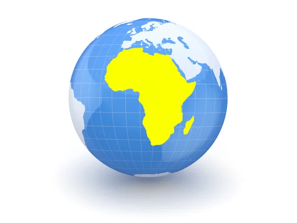Глобус. 3d. Африка . — стоковое фото