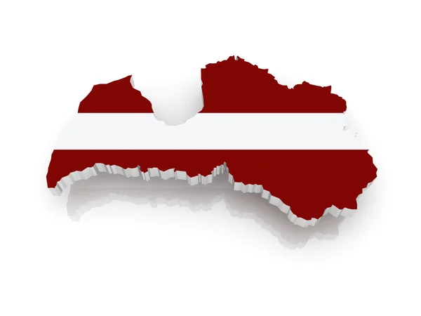 Map of Latvia. — Stock Photo, Image