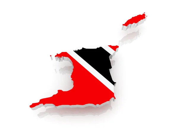 El mapa de Trinidad . — Foto de Stock