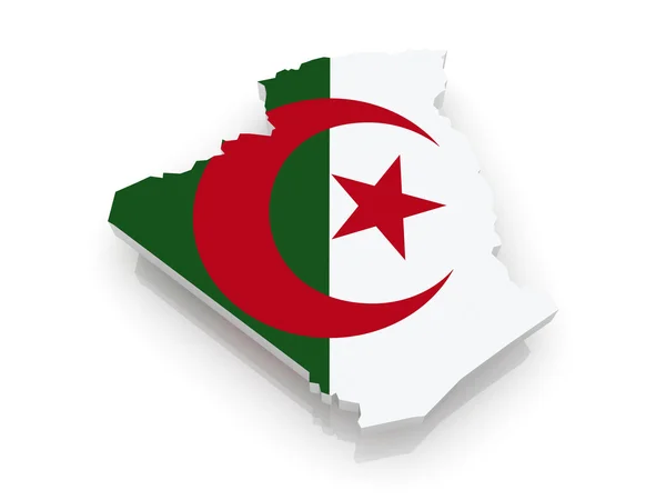 Karte von Algerien. — Stockfoto