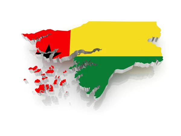 Map of Guinea-Bissau — Stock Photo, Image