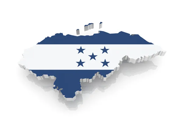 Map of Honduras — Stock Photo, Image